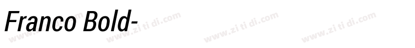 Franco Bold字体转换 Franco Bold字体转换